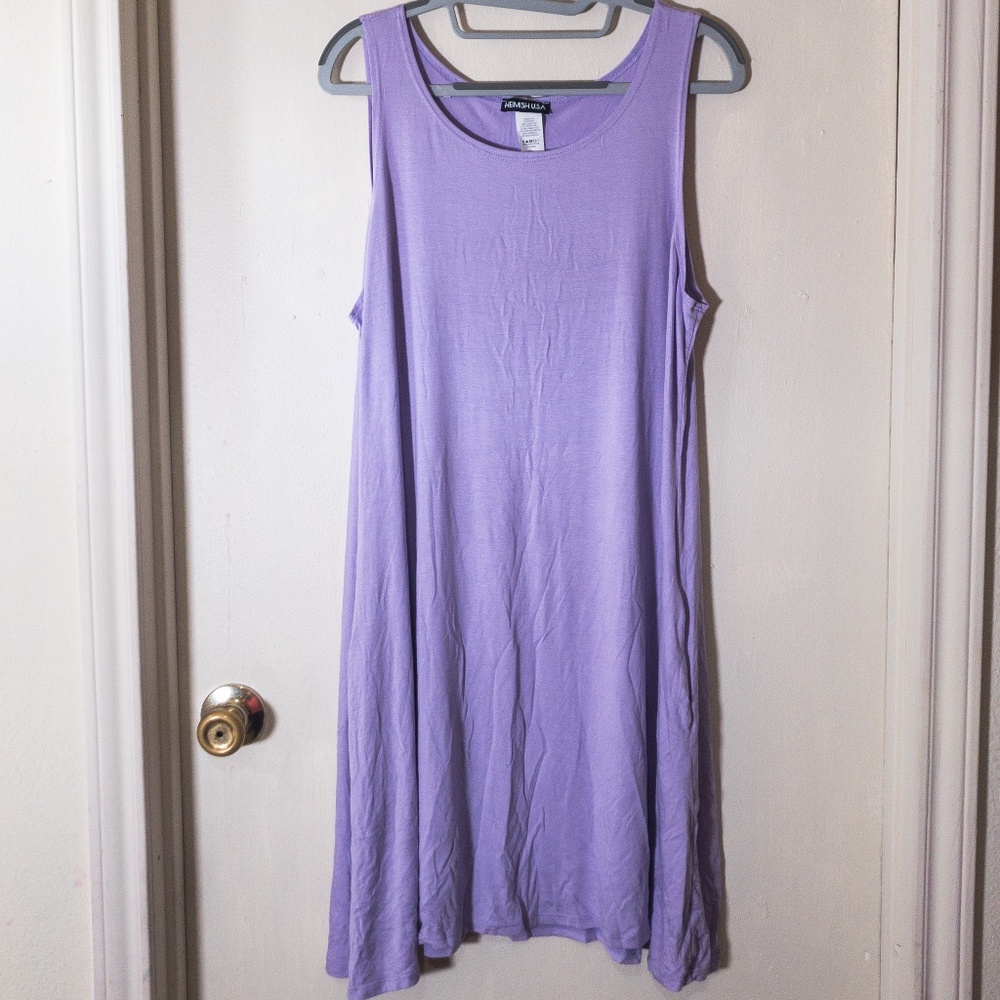 NWOT Heimish USA Purple Dress w/ Pockets